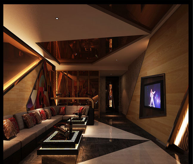 精致都市豪華量販?zhǔn)終TV裝修設(shè)計效果圖與裝潢設(shè)計解析